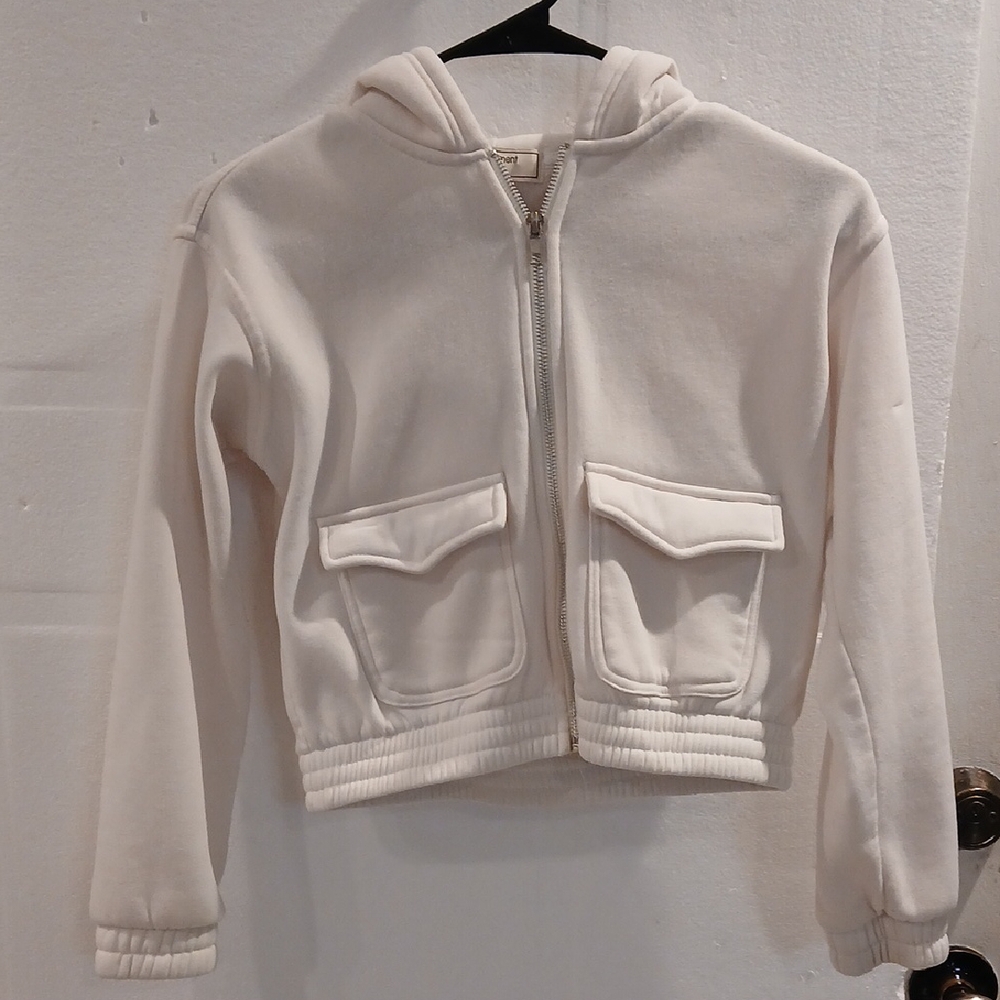 Kids' Cozy Cream Zip-Up Hoodie